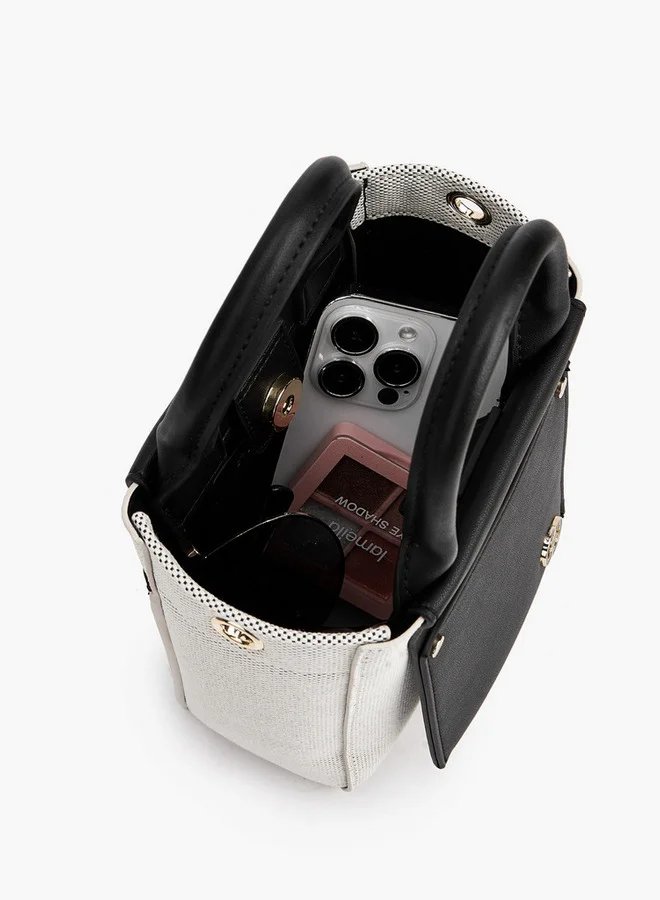 Celeste  Textured Crossbody Bag With Double Handle  | Best Price UAE